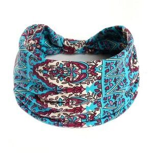NEW Wide Boho Knot Headband - Peacock Blue Boho Style / Design